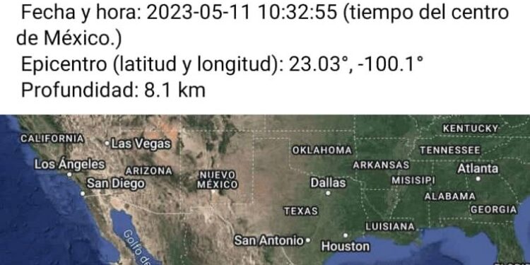Reportan sismo de 4.2 al Noreste de Cerritos, el epicentro se registró en Guadalcázar