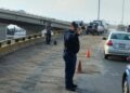 Se derramó aceite en carriles del Distribuidor Juárez