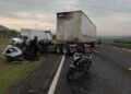 Por accidente en la carretera 57, cierran parcialmente la vialidad; reportan a una persona sin vida