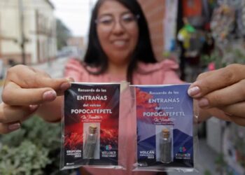 Venden ceniza del Popo como recuerdo de Puebla
