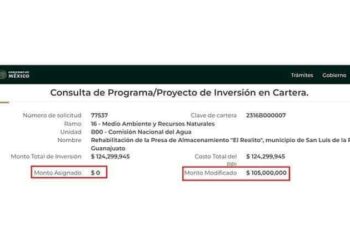 Recortan presupuesto para la reparación de a El Realito
