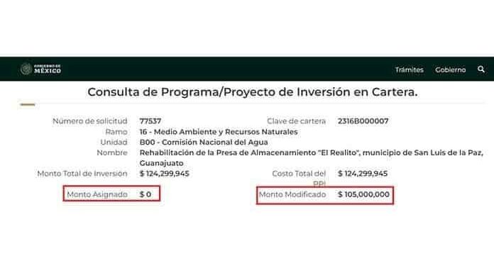 Recortan presupuesto para la reparación de a El Realito