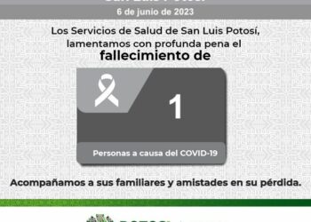 Otra defunción por Covid-19 en SLP