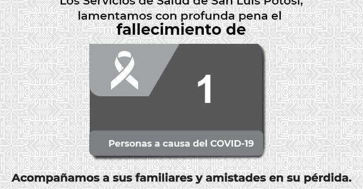 Otra defunción por Covid-19 en SLP