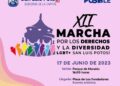 Presenta actividades de la XII marcha por los derechos y la diversidad LGBT+