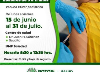 Se llevará a cabo vacunación Pfizer pediátrica, contra el Covid para menores de 5 a 11 años