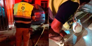 Explosión en vivienda deja dos lesionados