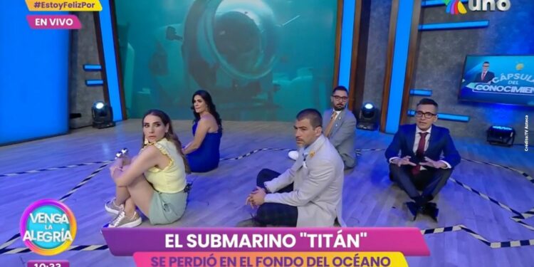 VIDEO: Recrean submarino Titán en “Venga La Alegría” y los TUNDEN en redes sociales