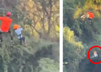 VIDEO: Niño de seis años cae desde los 12 metros en tirolesa de Parque Fundidora de Monterrey