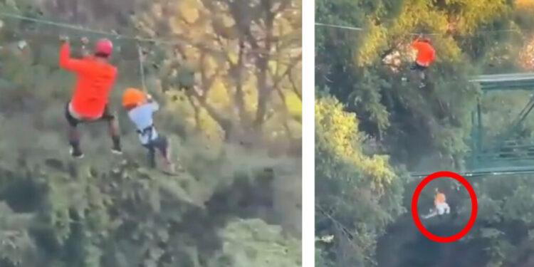 VIDEO: Niño de seis años cae desde los 12 metros en tirolesa de Parque Fundidora de Monterrey