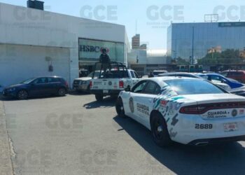 Falso reporte de robo bancario provoca movilización en Plaza Tangamanga