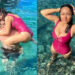 Salma Hayek se convierte en la ‘Barbie mexicana’ con sexy traje de baño rosa