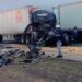 Tráileres chocan por alcance en la Carr. 57