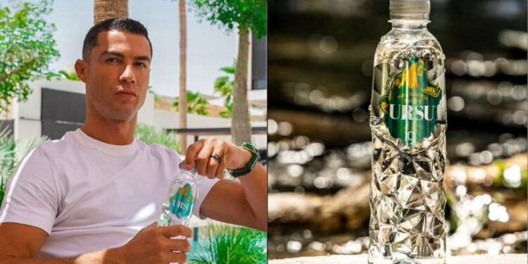 Cristiano Ronaldo lanza su botella de agua “Ursu9”