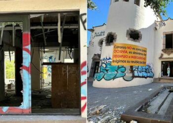 Vándalos siguen causando destrozos en locales de Av. Carranza