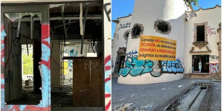 Vándalos siguen causando destrozos en locales de Av. Carranza