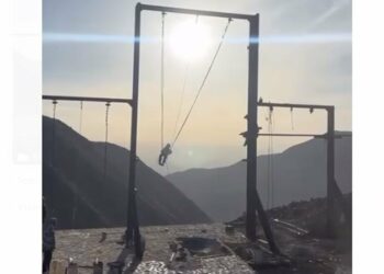 Columpios gigantes, el nuevo atractivo de Real de Catorce para estas vacaciones