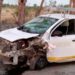 Chocan y abandonan un auto en el camino a Santa Rita