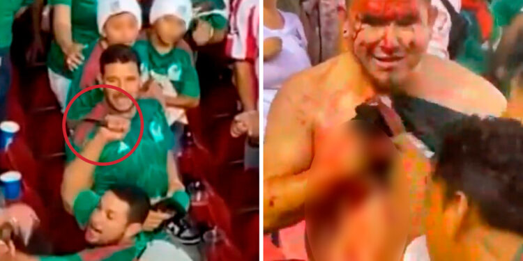 Detienen a sujeto que apuñaló a aficionado del Tricolor en partido de la Copa de Oro | Videos