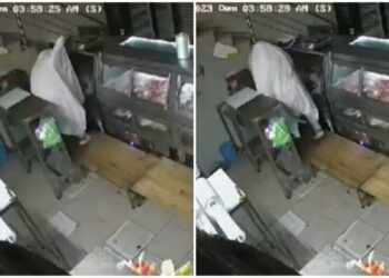 ¡De película! Sujeto disfrazado de fantasma roba carnicería en Guanajuato