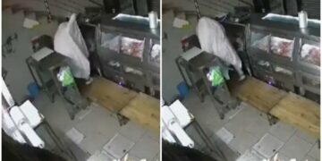 ¡De película! Sujeto disfrazado de fantasma roba carnicería en Guanajuato