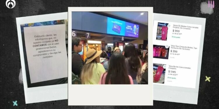 La “mafia” de Barbie: ya no hay vasos promocionales en cines… sólo en reventa por cientos de pesos