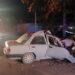 Hombre queda prensado en su vehículo al chocar contra un árbol en Valles