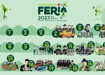 Fenapo 2023. ¿Qué artistas y cuándo se van a presentar en la feria de SLP?
