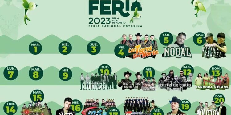 Fenapo 2023. ¿Qué artistas y cuándo se van a presentar en la feria de SLP?