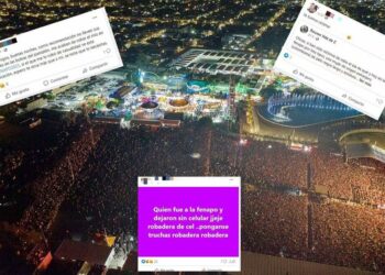 Crecen denuncias en redes por robo de celulares durante conciertos de la Fenapo 2023