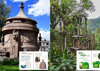 La Caja del Agua y el Jardín Escultórico en Xilitla, íconos potosinos destacan en los nuevos libros de la SEP