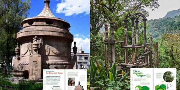 La Caja del Agua y el Jardín Escultórico en Xilitla, íconos potosinos destacan en los nuevos libros de la SEP