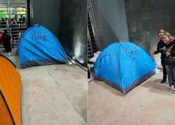 Con dos días de anticipación, fans de Grupo Firme acampan en la Fenapo
