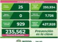 SLP con 25 nuevos casos de Covid-19