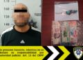 Policía Vial detiene a hombre por robo a comercio en avenida Salvador Nava Martínez