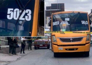 Conductor balea a un chofer urbano y pasajeros en Av. Salvador Nava
