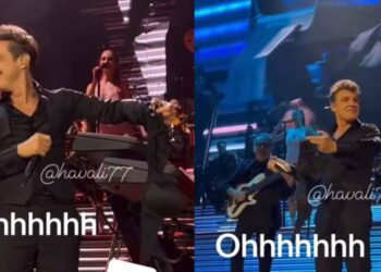 VIDEO: Arrojan prendas íntimas a Luis Miguel en pleno concierto y así reaccionó el cantante