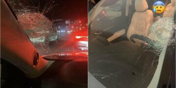 Alertan de ataques con piedras a vehículos sobre la carretera 57 en SLP