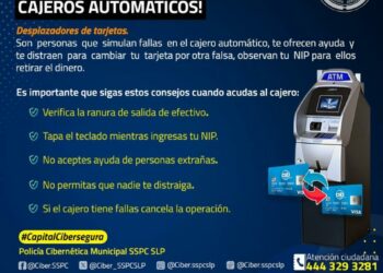 ¡Atención! Modalidad delictiva en cajeros automáticos