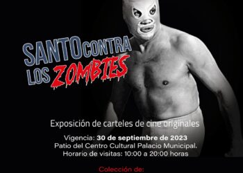 ¡Ya puedes visitar la exposición de carteles originales de cine de El Santo en Palacio Municipal!