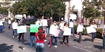 Trabajadores del Conalep exigen presupuesto estatal