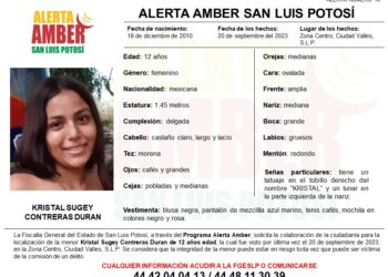 Se activa Alerta Amber para localizar a una adolescente de Ciudad Valles
