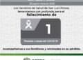 Muere mujer por Covid-19 en SLP