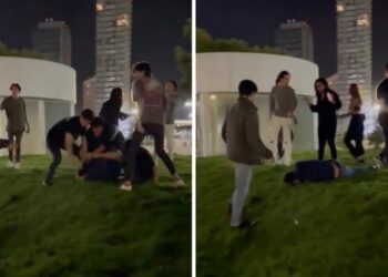 VIDEO: Mirreyes dan golpiza a joven que acudió a bar en Puebla