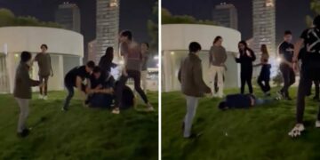 VIDEO: Mirreyes dan golpiza a joven que acudió a bar en Puebla