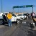 Choques en salida a Matehuala dejan 5 vehículos con daños y un lesionado