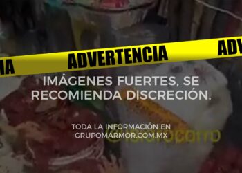 VIDEO: adornos de Halloween causan polémica en el Mercado Sonora, simulan cuerpos descuartizados