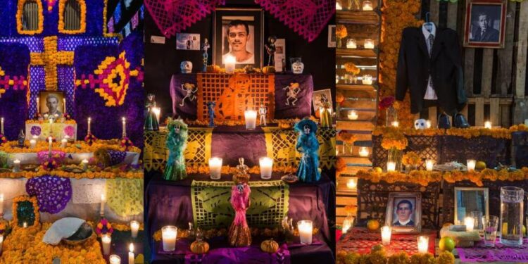 Colocan segunda ofrenda del Xantolo en SLP; vienen almas que murieron en desgracia