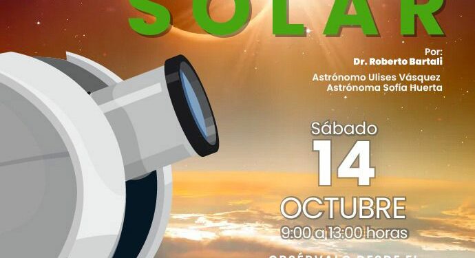 Estado invita a las familias a observar el eclipse solar en el Tangamanga I
