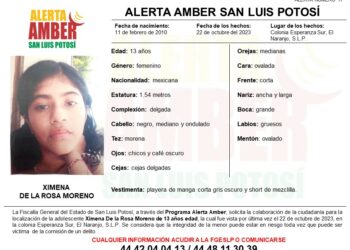 Activan alerta Amber para localizar a una adolescente en el Naranjo